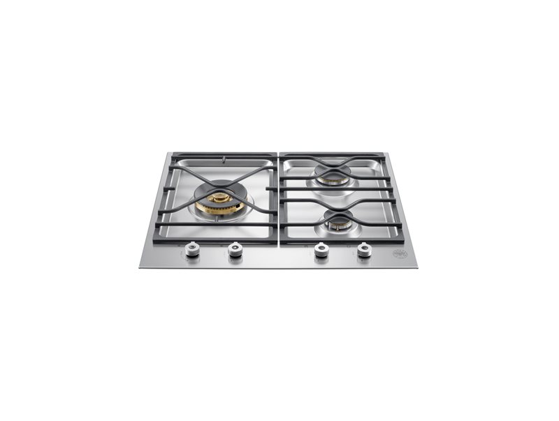24 Segmented cooktop 3-burner | Bertazzoni - Stainless