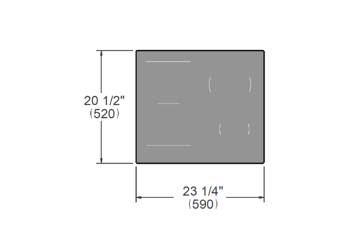 24'' Induction Cooktop with Concealed Central Touch Slider Interface | Bertazzoni