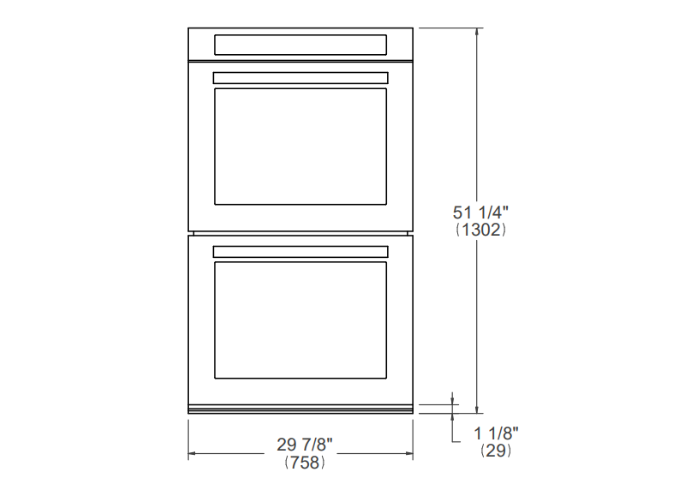 30 inch Electric Double Oven Combination with Self-Clean | Bertazzoni