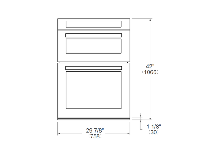 30 inch Electric Speed Oven Combination with Self-Clean | Bertazzoni