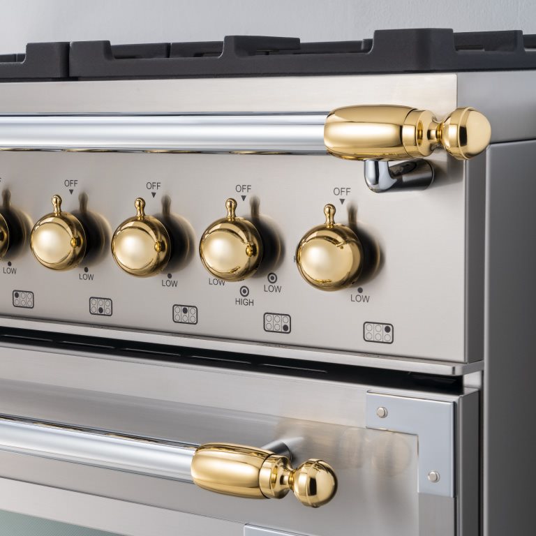 Gold décor set for Range and Hood | Bertazzoni - Gold