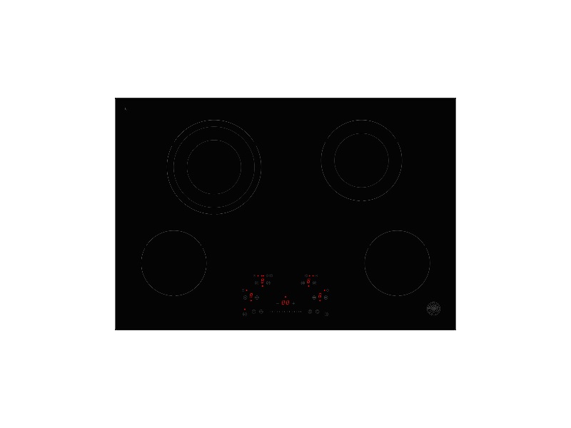 24 Ceran Touch Control Cooktop 4 heating zones | Bertazzoni - Nero