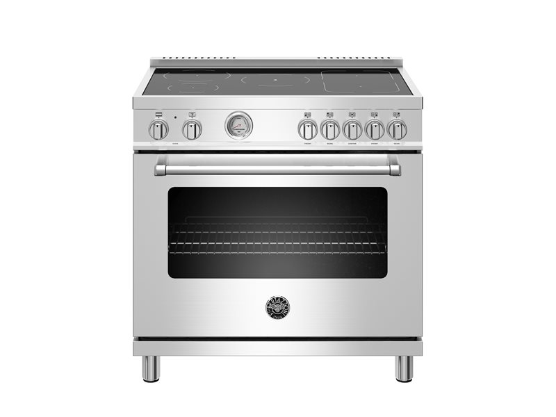 36 inch Induction Range, 5 Heating Zones, Electric Oven Bertazzoni