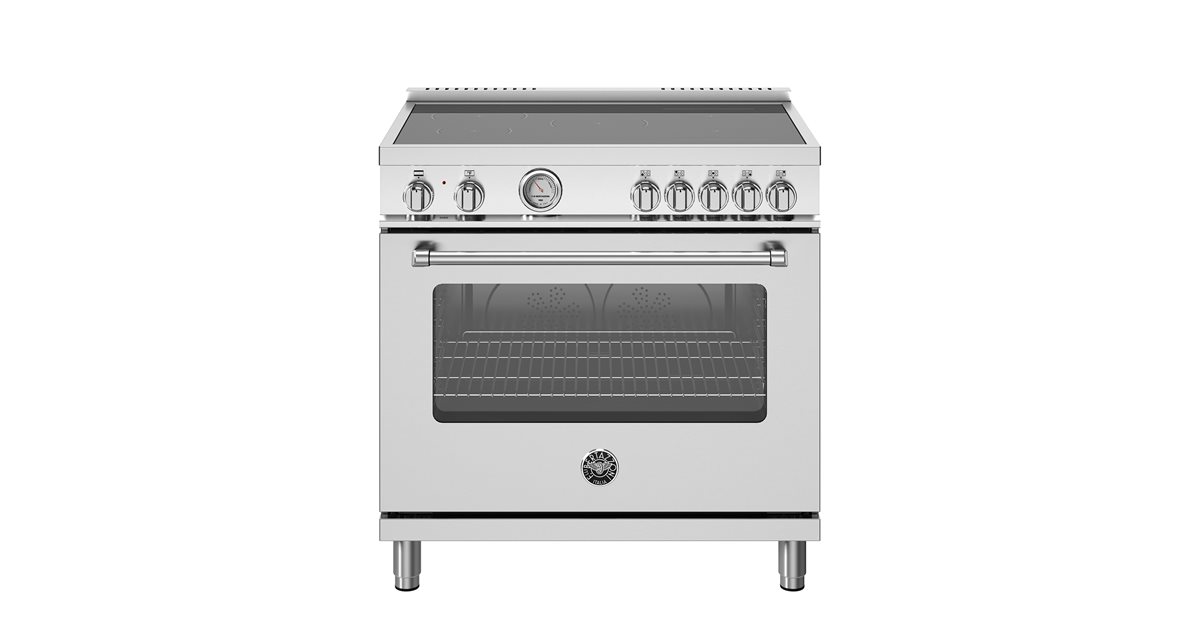 36 inch Induction Range, 5 Heating Zones, Electric Oven | Bertazzoni