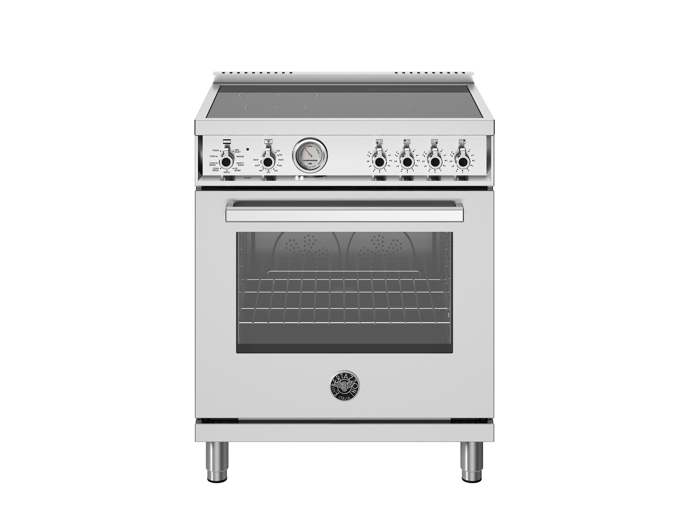 30 inch Induction Range, 4 Heating Zones, Electric Oven