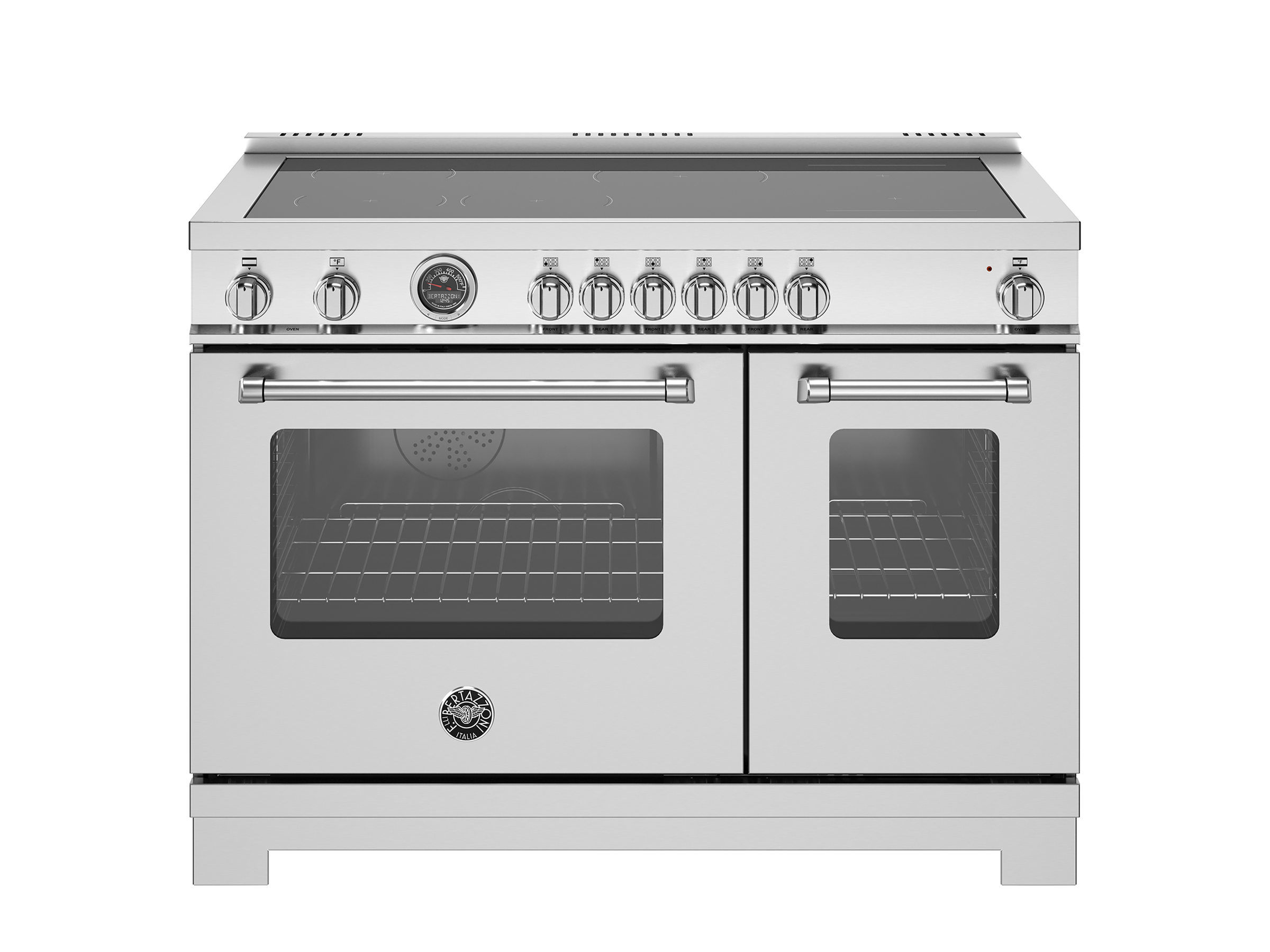 48 inch Induction Range, 6 Heating Zones and Cast Iron Griddle
